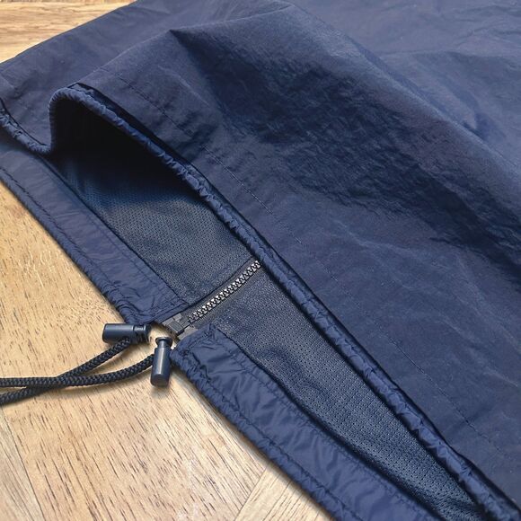 Abercrombie & Fitch Y2K Nylon Windbreaker Vest Navy Blue Men's XL - Picture 8 of 11